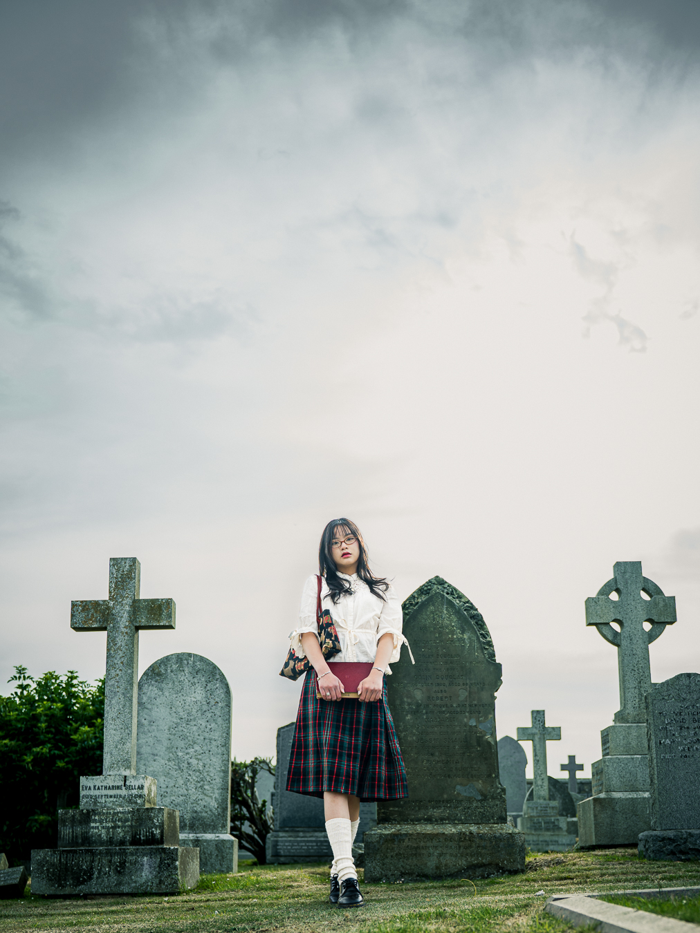 Quiet closing frame at the Cathedral Burying Ground, St Andrews